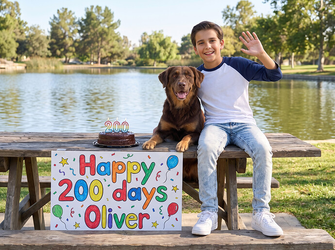 Oliver - 200 days